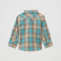 LITTLE KID’S LONG SLEEVE PLAID WESTERN