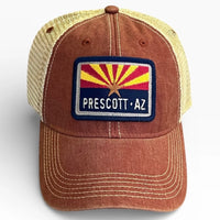 Prescott Arizona Flag Patch Mesh SnapBack Baseball Cap
