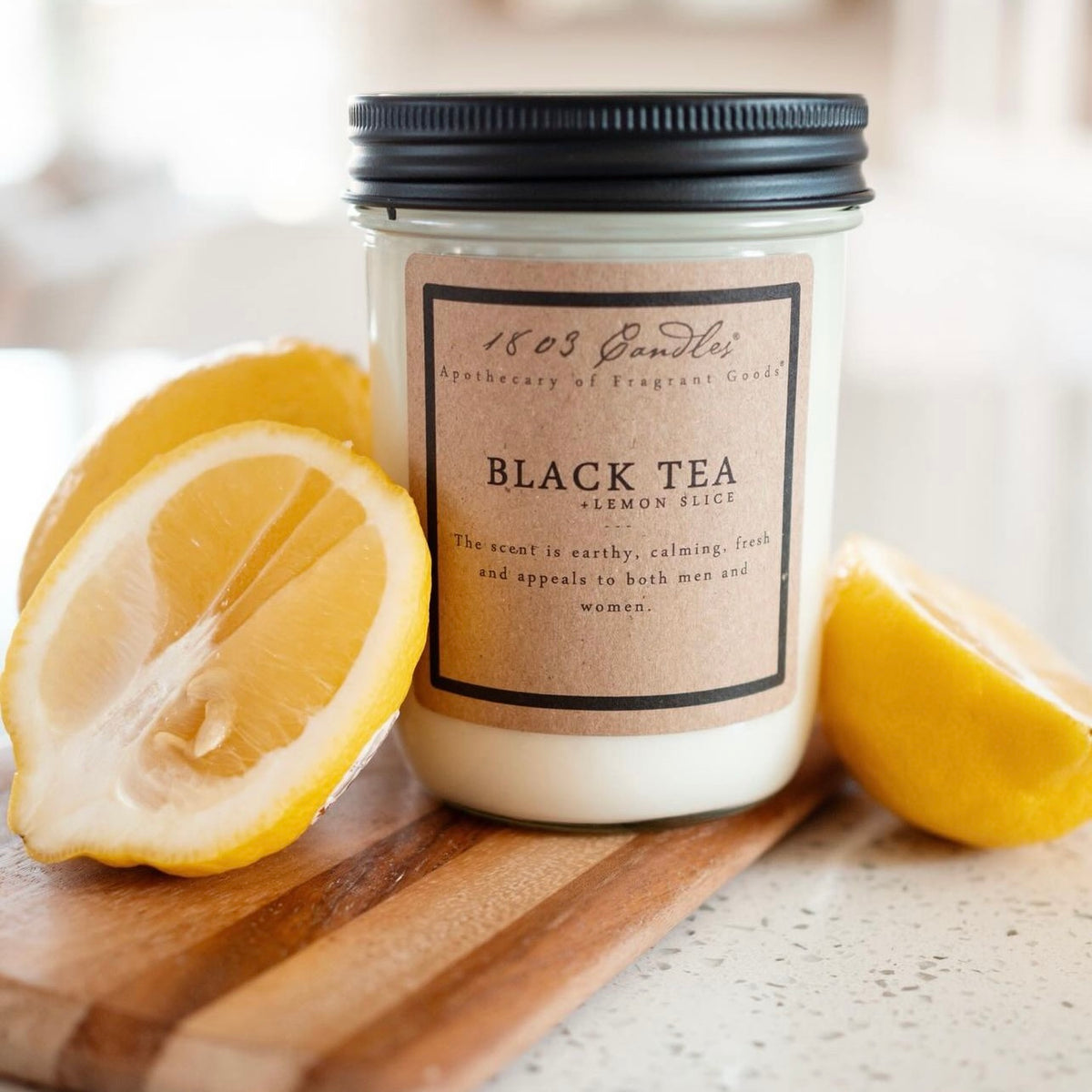 Black Tea and Lemon Slice Soy Candle