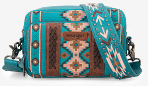 Wrangler Aztec Printed Crossbody Purse