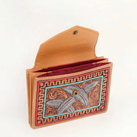 Loyal West Copper Canyon Cardholder In Handtooled Leather