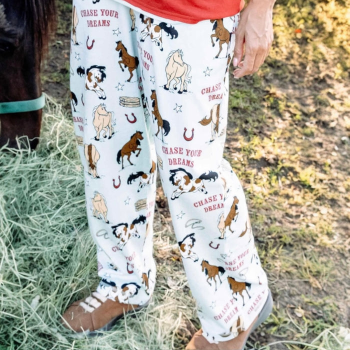 Lazy One Chase Your Dreams Horse PJ Pant