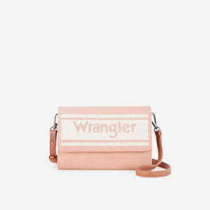 Wrangler Leather and Waxed Canvas Mini Wallet Crossbody