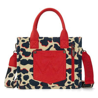 Wrangler Cow Print Concealed Carry Tote/Crossbody -Red
