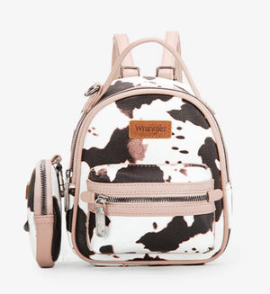 Wrangler Cow Print Mini Backpack