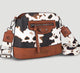 Wrangler Zippered Cow Print Crossbody Bag