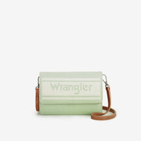 Wrangler Leather and Waxed Canvas Mini Wallet Crossbody