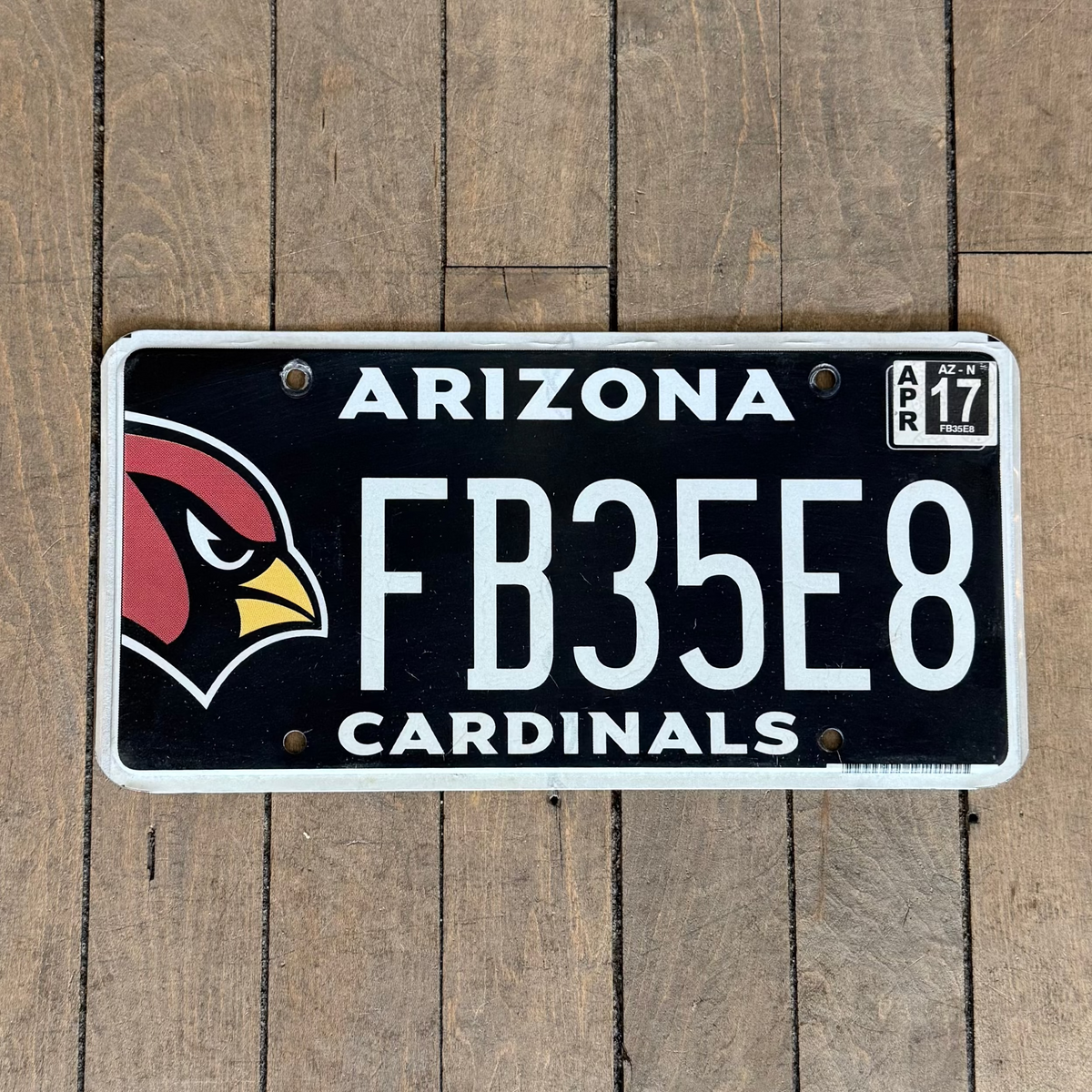 Arizona License Plate- Cardinals