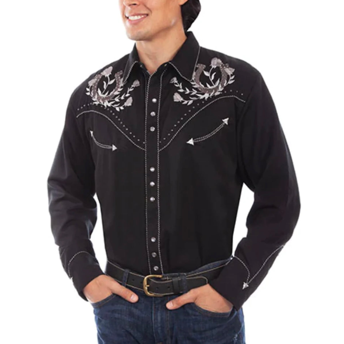 Scully Mens Long Sleeve Snap Shirt