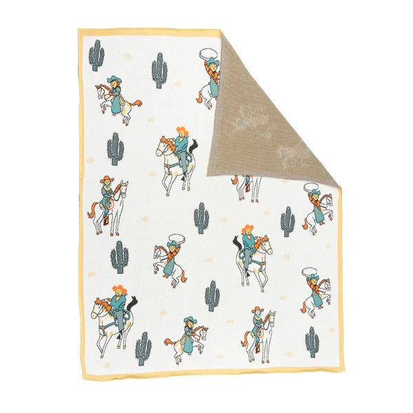 Myra Cowgirl Roundup Throw Blanket