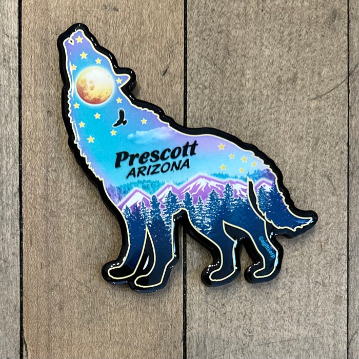 Nighttime Wolf Magnet