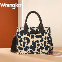 Wrangler Cow Print Concealed Carry Tote/Crossbody -Black