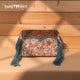 Trinity Ranch Floral Tooled Hair-On Cowhide Crossbody