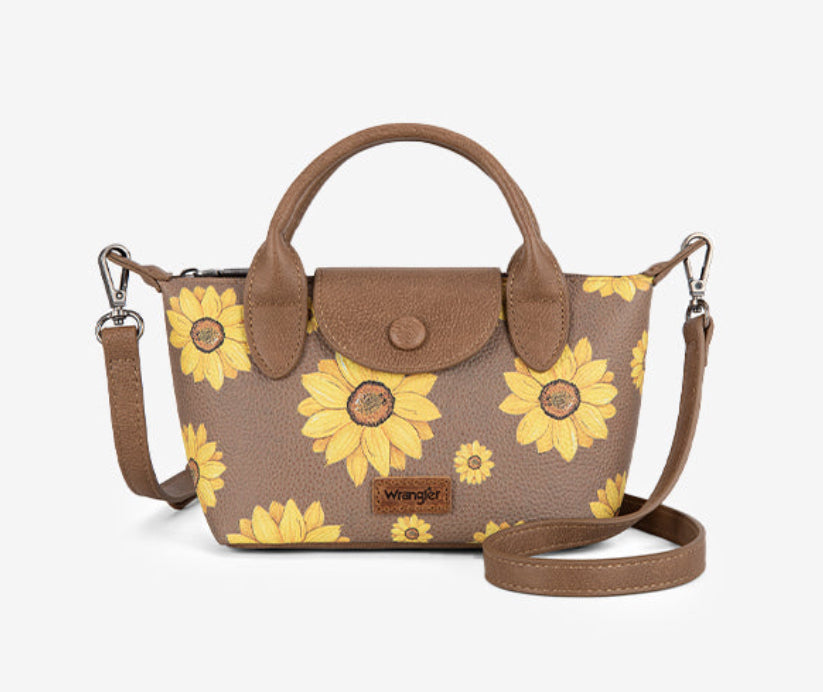 Wrangler Sunflower Print Mini Crossbody Bag