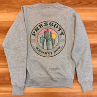 Prescott Arizona Grey Cactus Crew Neck