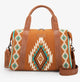 Wrangler Aztec Knitted Trolley Sleeve Duffel Bag