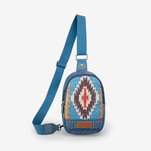 MONTANA WEST AZTEC PRINTED SLING BAG