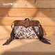 Trinity Ranch Floral Tooled Hair-On Cowhide Crossbody