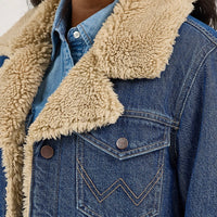 Women's Western Sherpa Lined Denim Range Coat