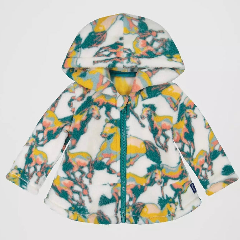 Little Girl’s Sherpa Full Zip Hoodie