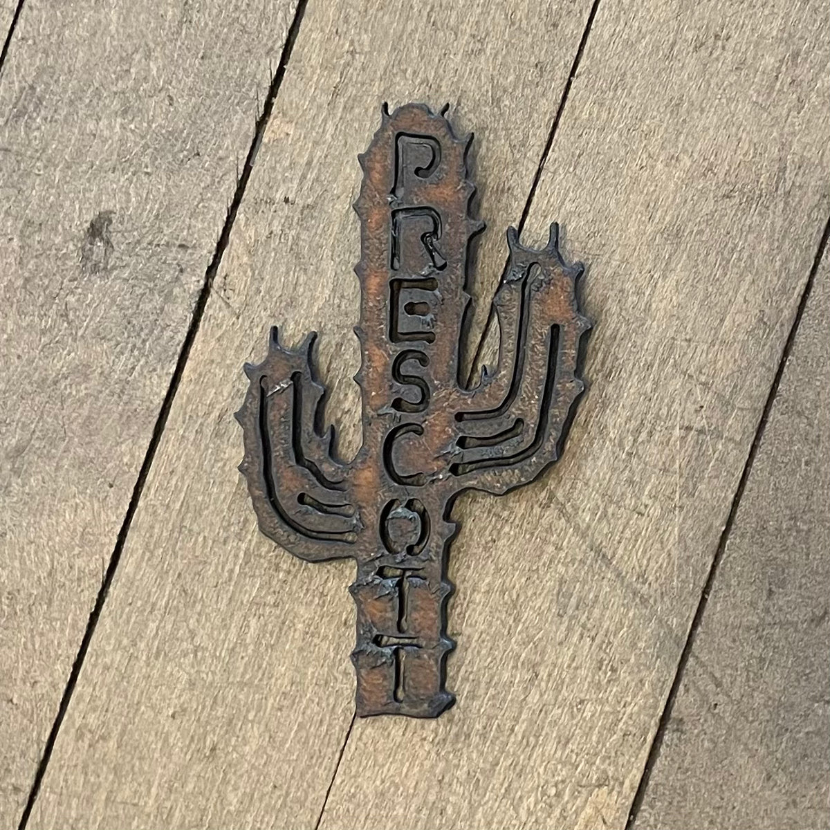 Prescott Cutout Saguaro Metal Magnet
