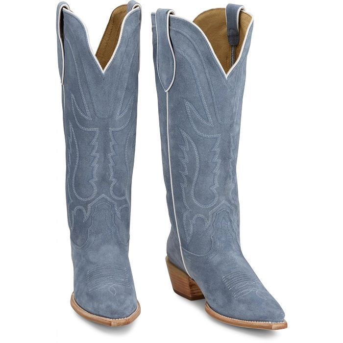 Tony Lama LIZ 15" SUEDE Cowboy Boots