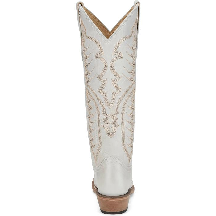 Women’s Justin EVELYN IVORY 15" WESTERN Cowboy Boots