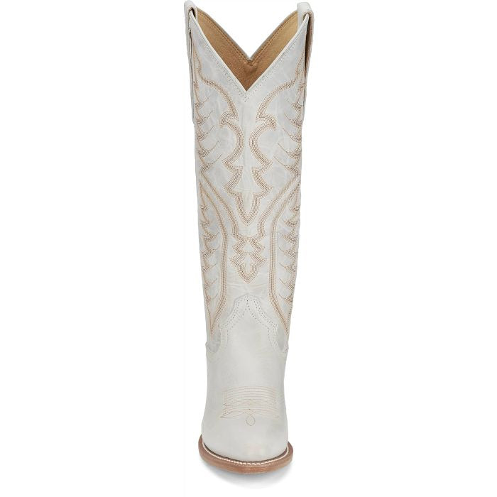 Women’s Justin EVELYN IVORY 15" WESTERN Cowboy Boots