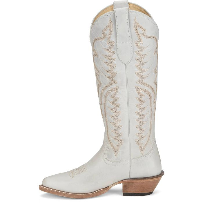 Women’s Justin EVELYN IVORY 15" WESTERN Cowboy Boots