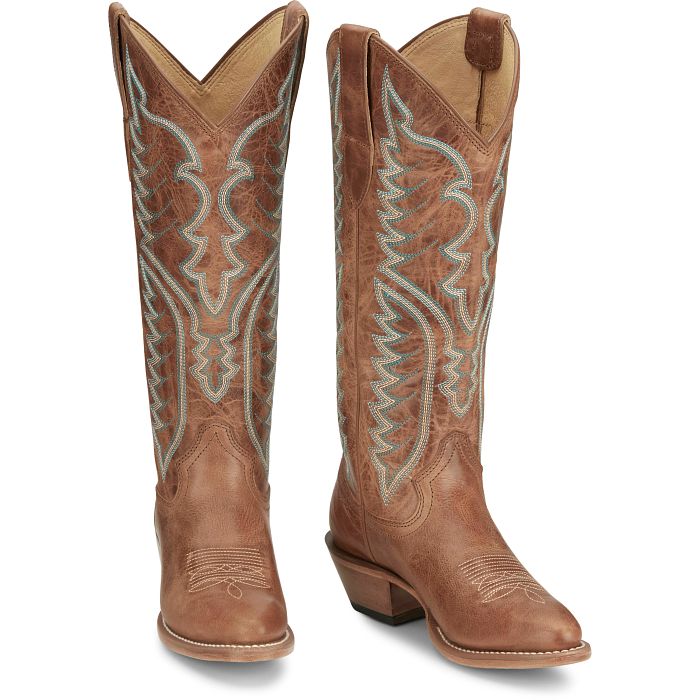 Women’s Justin Evelyn Barnwood 15" Western Cowboy Boots