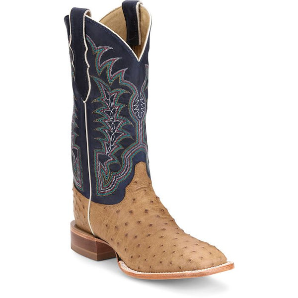 Men’s Justin CHISOLM 13" FULL QUILL OSTRICH Cowboy Boots
