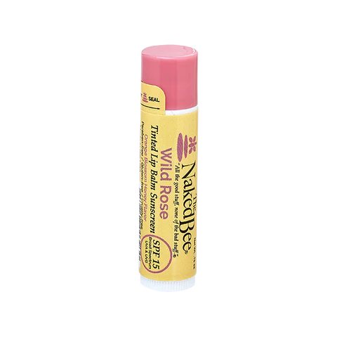 The Naked Bee SPF 15 Wild Rose Tinted Lip Balm