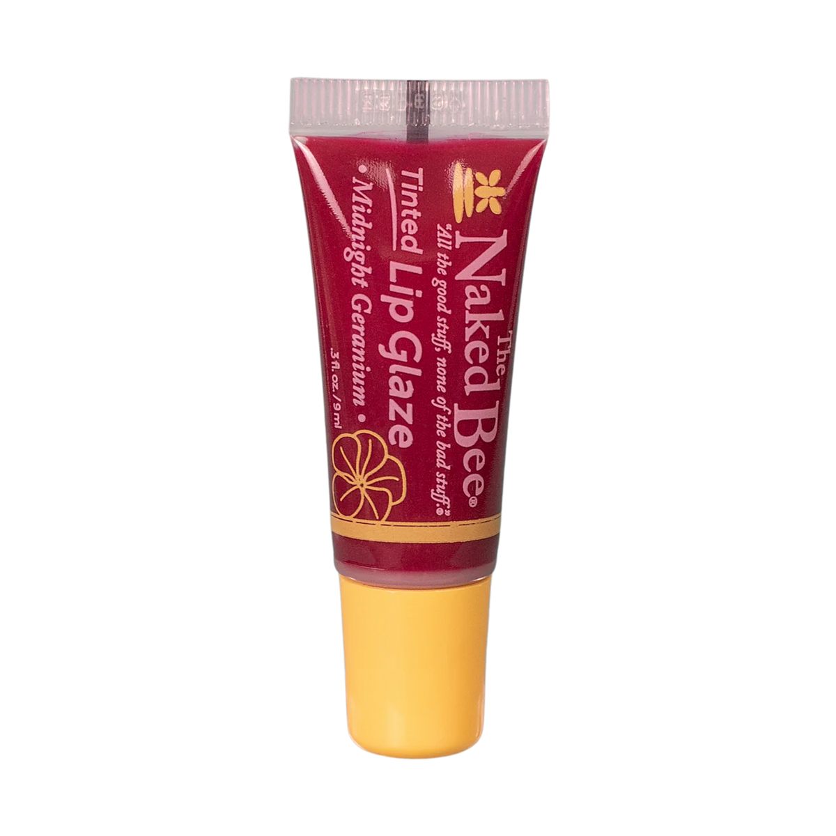 The Naked Bee Midnight Geranium Tinted Lip Glaze