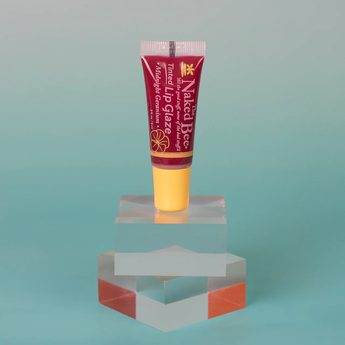 The Naked Bee Midnight Geranium Tinted Lip Glaze