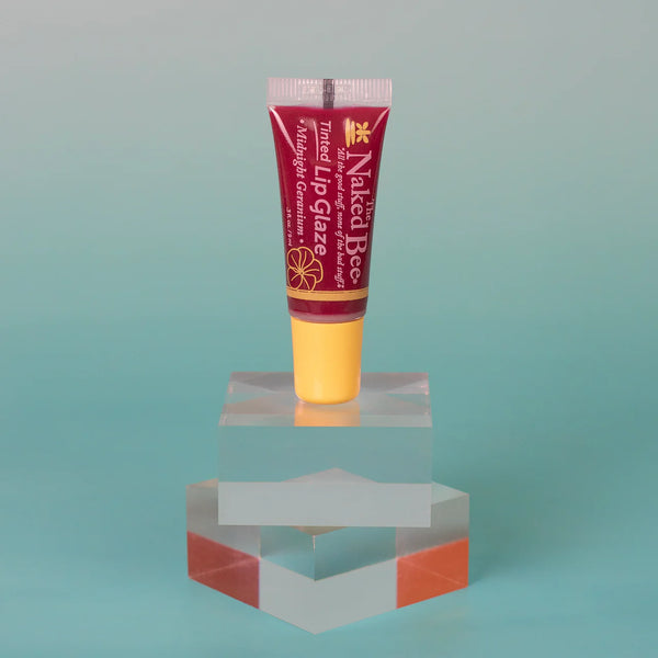 The Naked Bee Midnight Geranium Tinted Lip Glaze