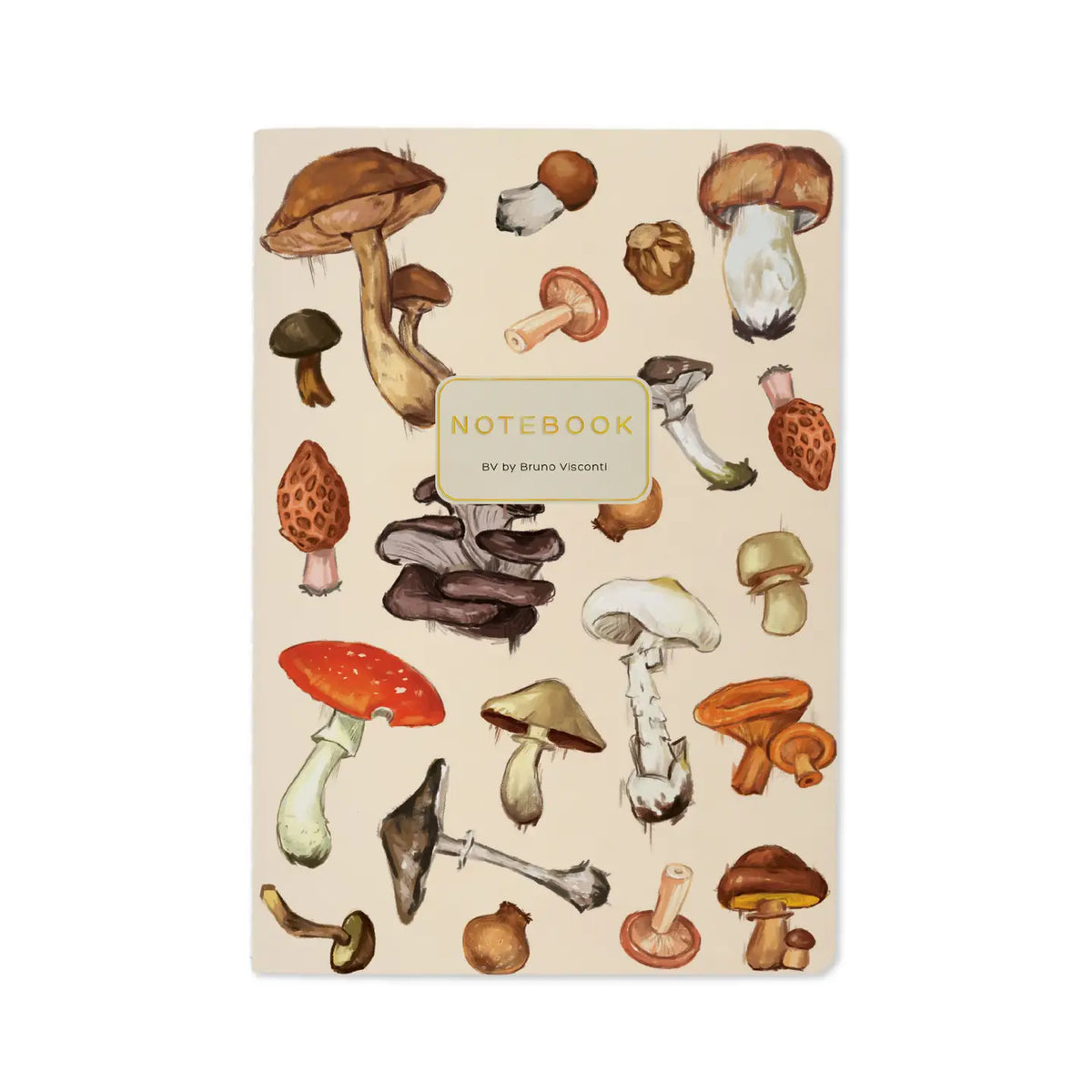Mushrooms On White