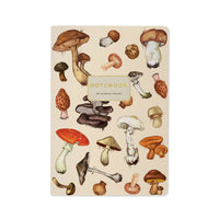 Mushrooms On White