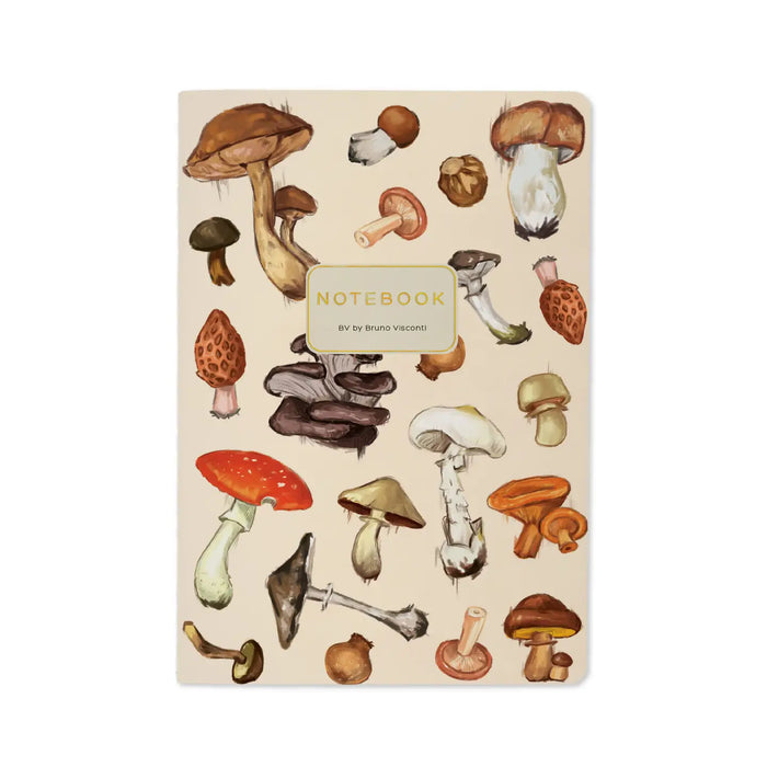 Mushrooms On White