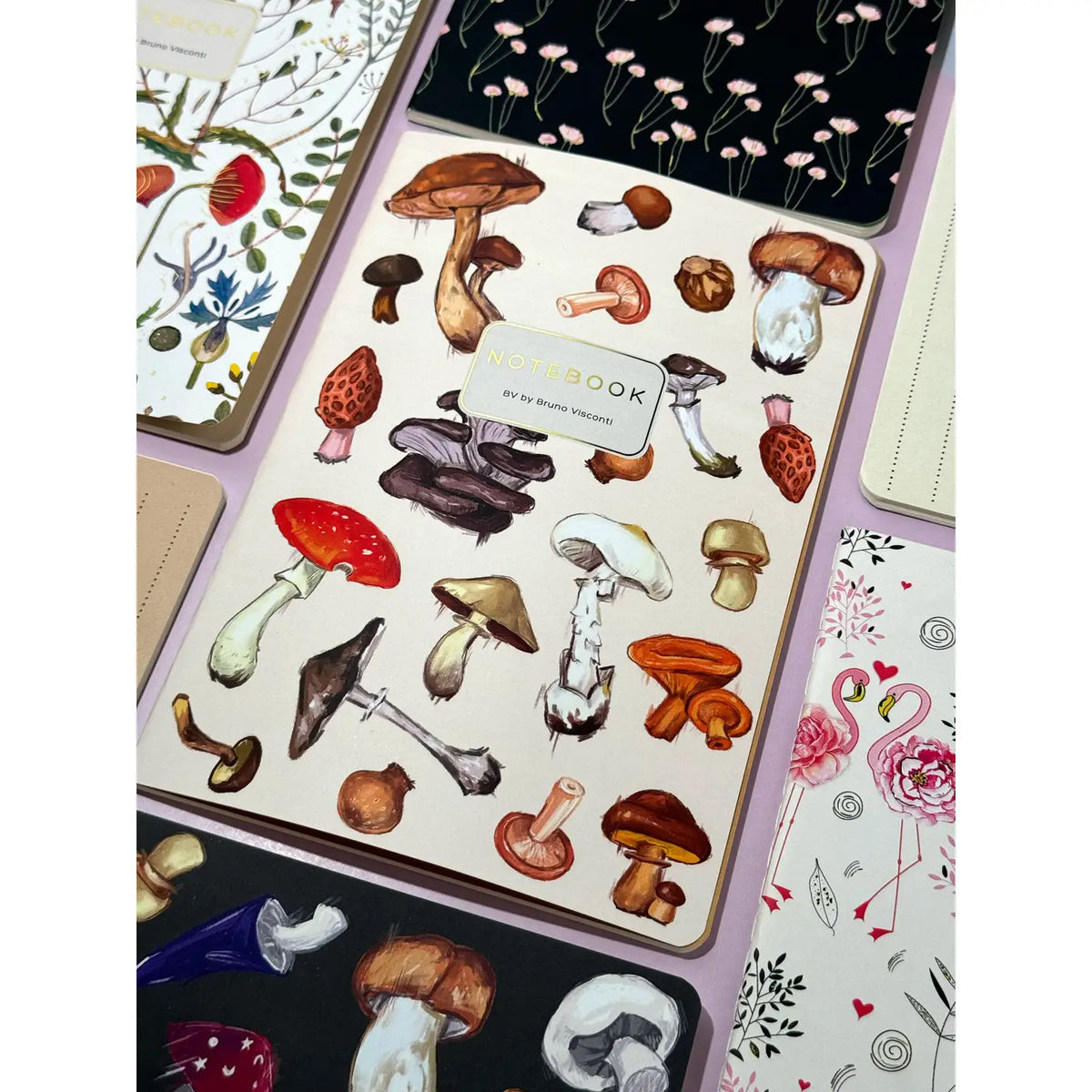 Mushrooms On White