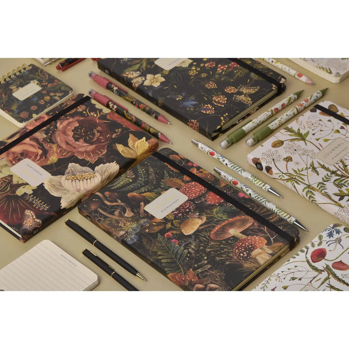Hard Cover Journal A5 - Forest Mushrooms