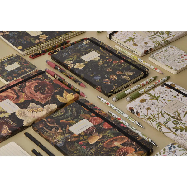 Hard Cover Journal A5 - Forest Mushrooms