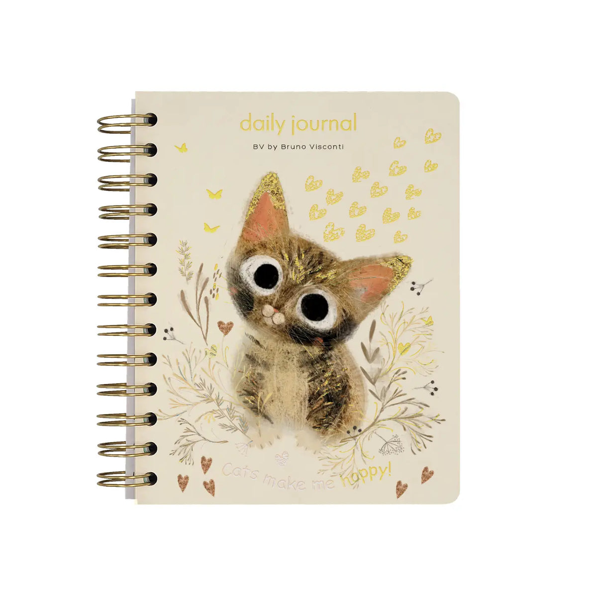 A6 Artplanner Spiral Weekly Diary - Kitten