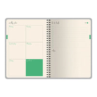 A6 Artplanner Spiral Weekly Diary - Kitten