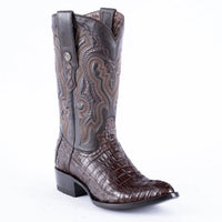 Men's Tanner Mark Caiman Belly Brown Cowboy Boots