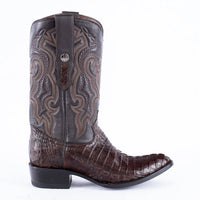 Men's Tanner Mark Caiman Belly Brown Cowboy Boots