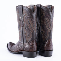 Men's Tanner Mark Caiman Belly Brown Cowboy Boots
