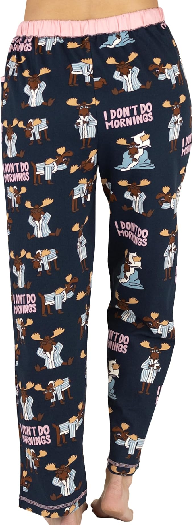 Lazy One I Don't Do Mornings Women's Regular Fit Moose PJ Pant