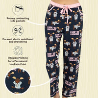 Lazy One I Don't Do Mornings Women's Regular Fit Moose PJ Pant