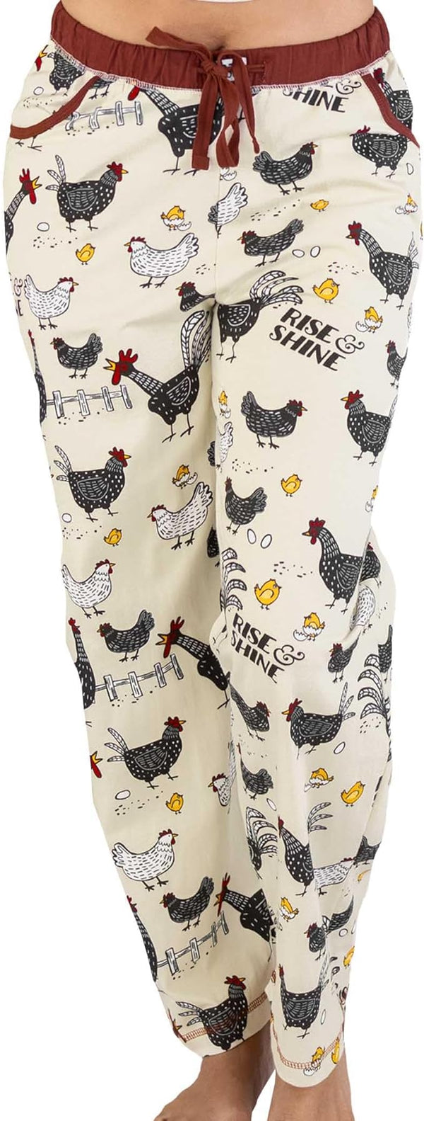 Lazy One Rise & Shine Women's Regular Fit Chicken PJ Pant