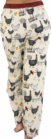 Lazy One Rise & Shine Women's Regular Fit Chicken PJ Pant